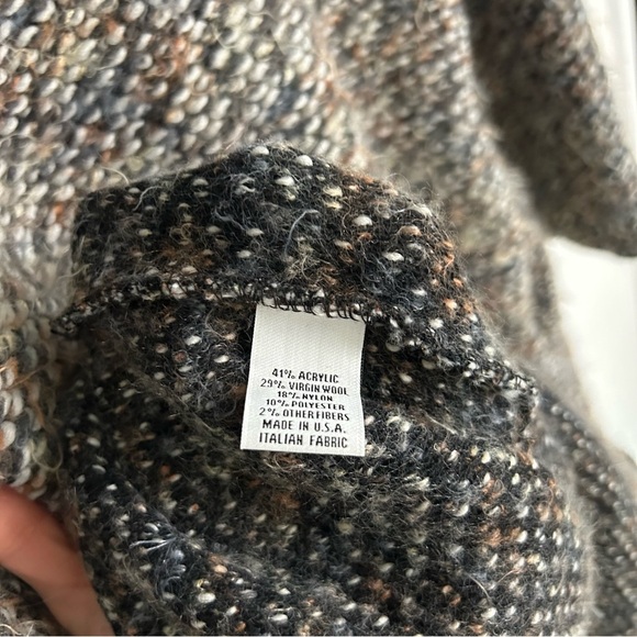 Bryn Walker Tweed Boucle Wrap Coat Womens XS - Picture 9 of 9